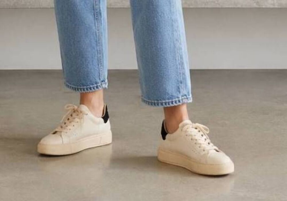 Kurt Geiger London Laney White Leather Sneaker Size 41 (Size 11)